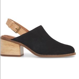 Toms Black Leila Slingback Mule
